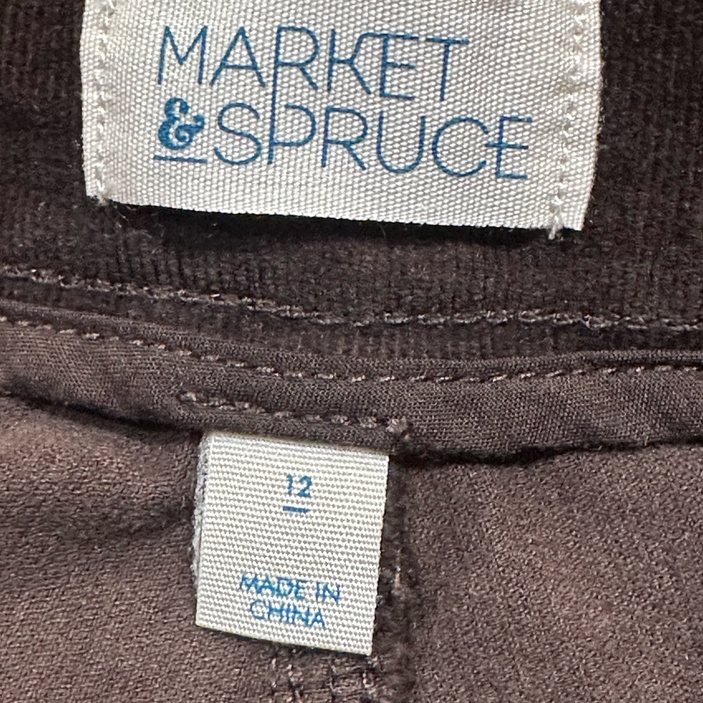 Market & Spruce Nwt Sz 12 Stitch Fix Dark Brown Mini Skirt. E — image 4 of 8